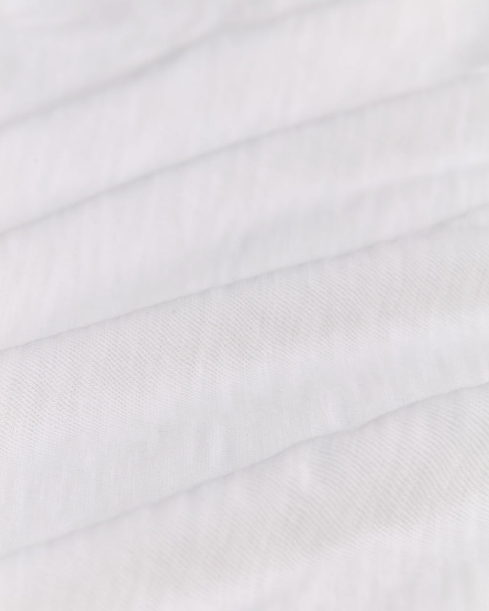 Slub Jersey Crew Neck Tee - White