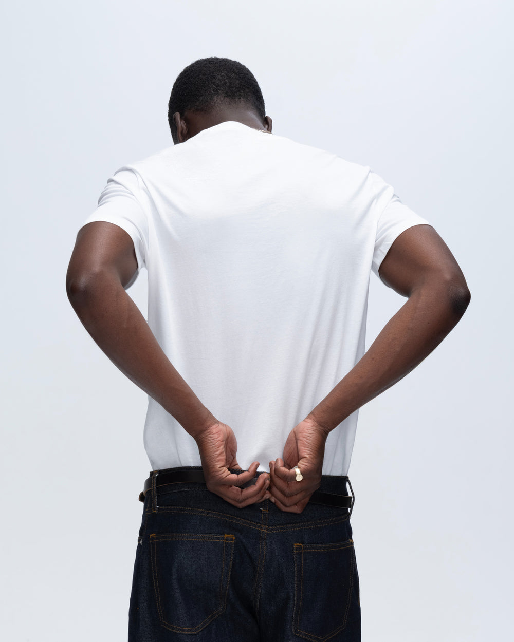 Classic Jersey Crew Neck Tee - White