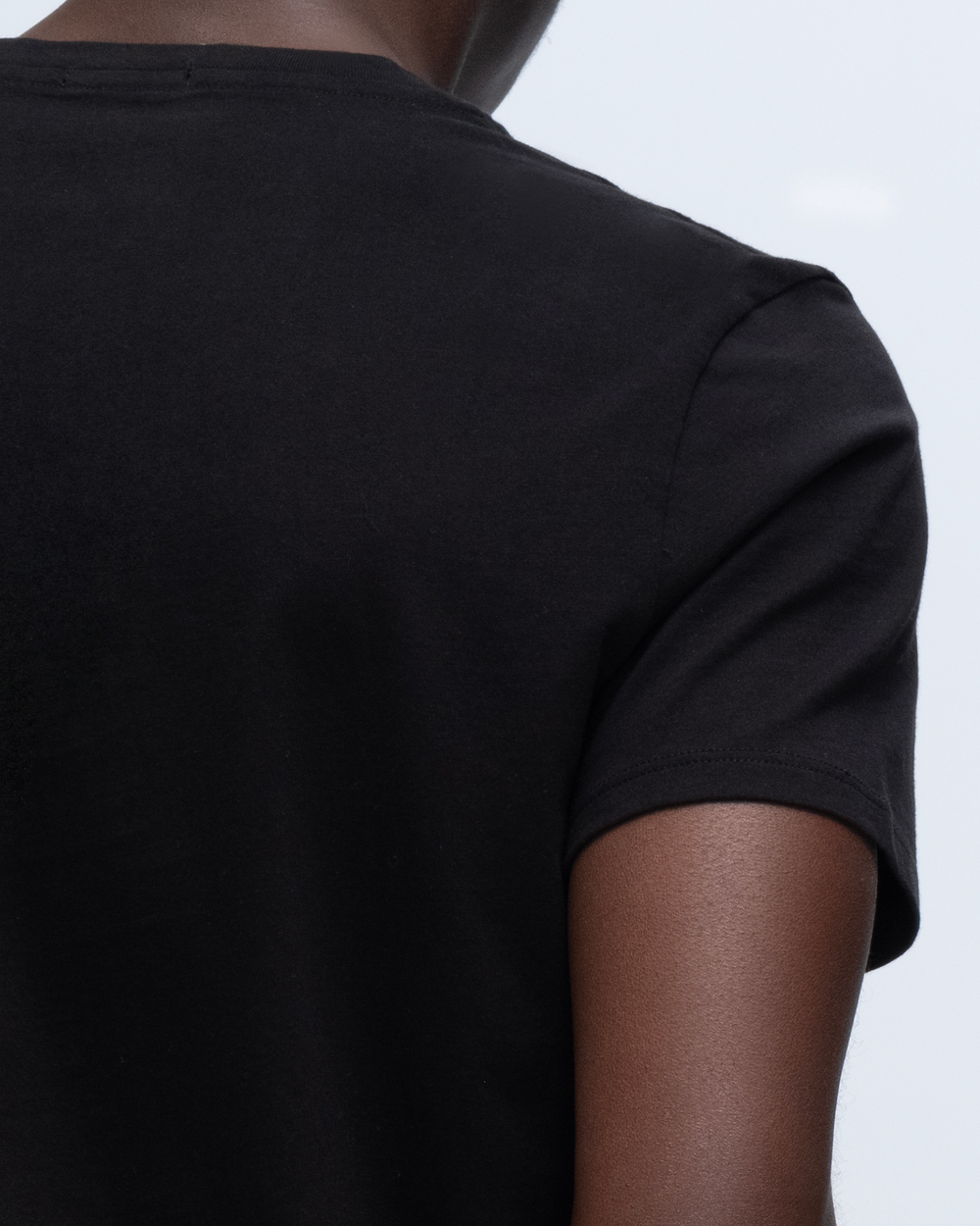 Classic Jersey V-Neck Tee - Black