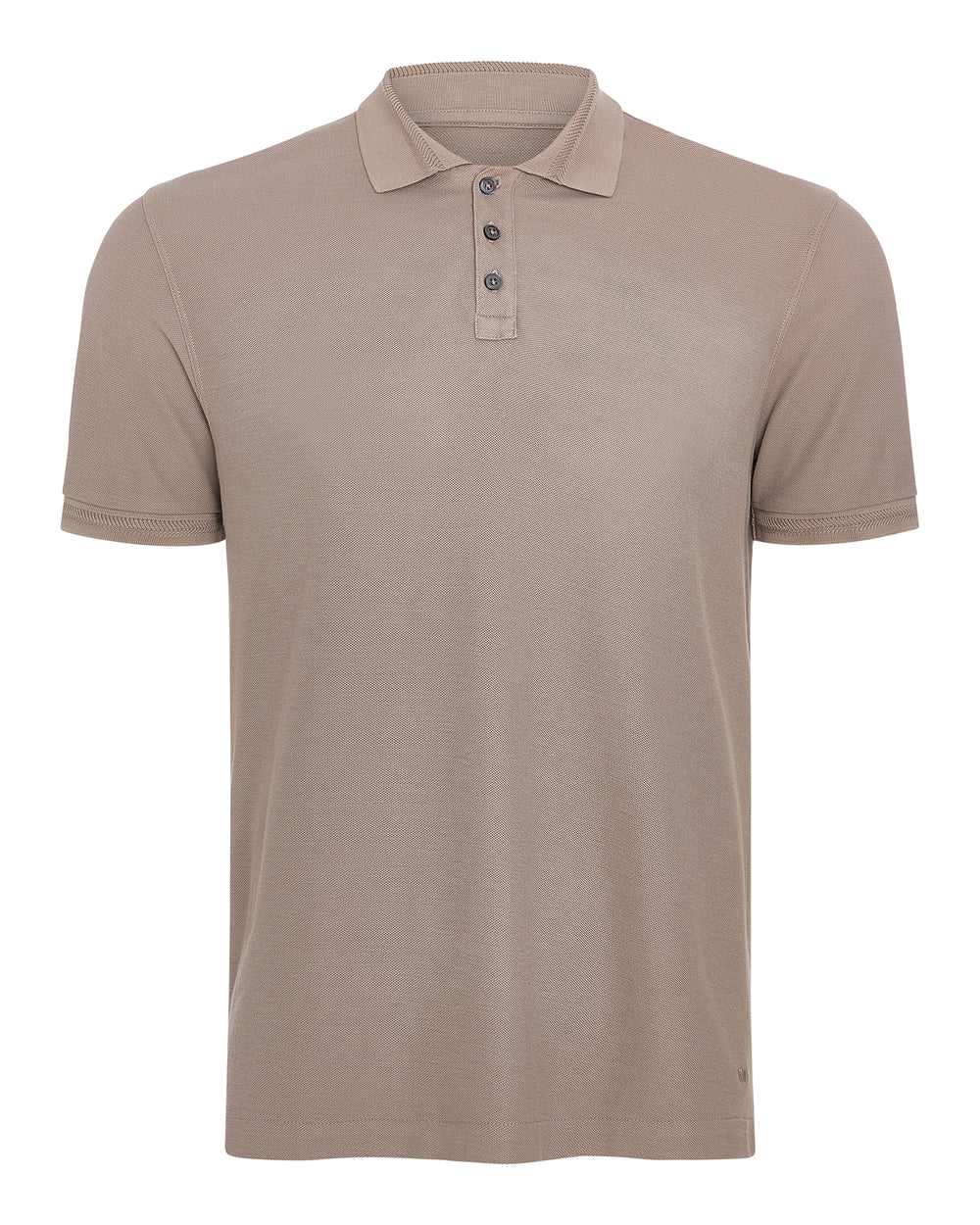 Pima Cotton Pique Polo - Faded Mocha