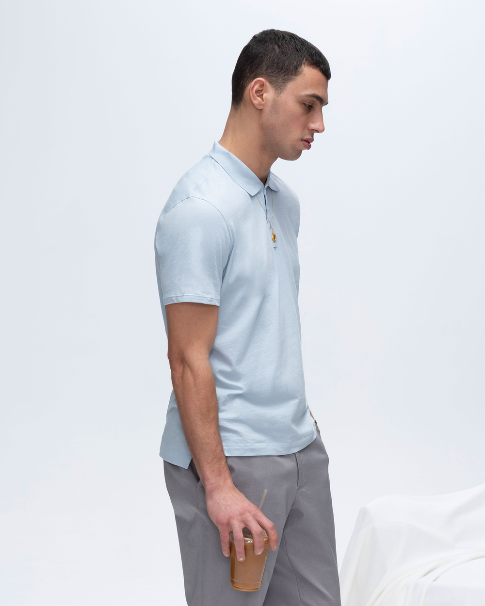Classic Jersey Polo - Blue