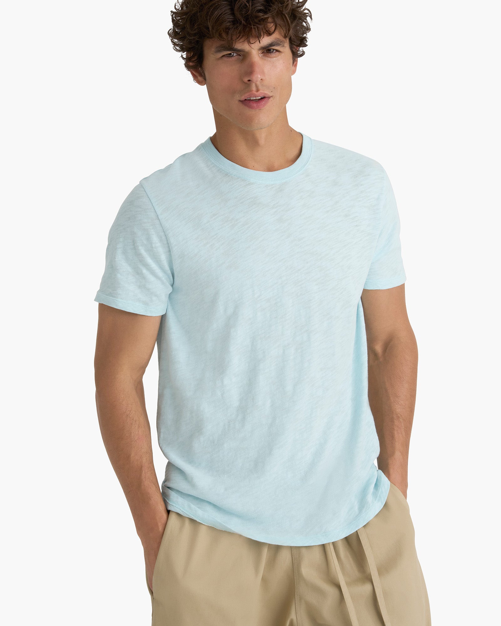 ATM Anthony Thomas Melillo Men's Slub Jersey Short Sleeve Crew