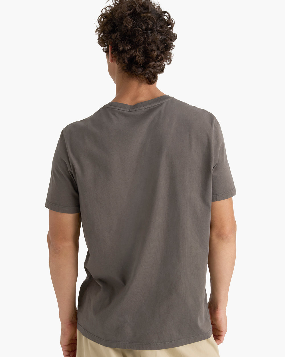 Heavyweight Jersey Crew Neck Tee - Coal