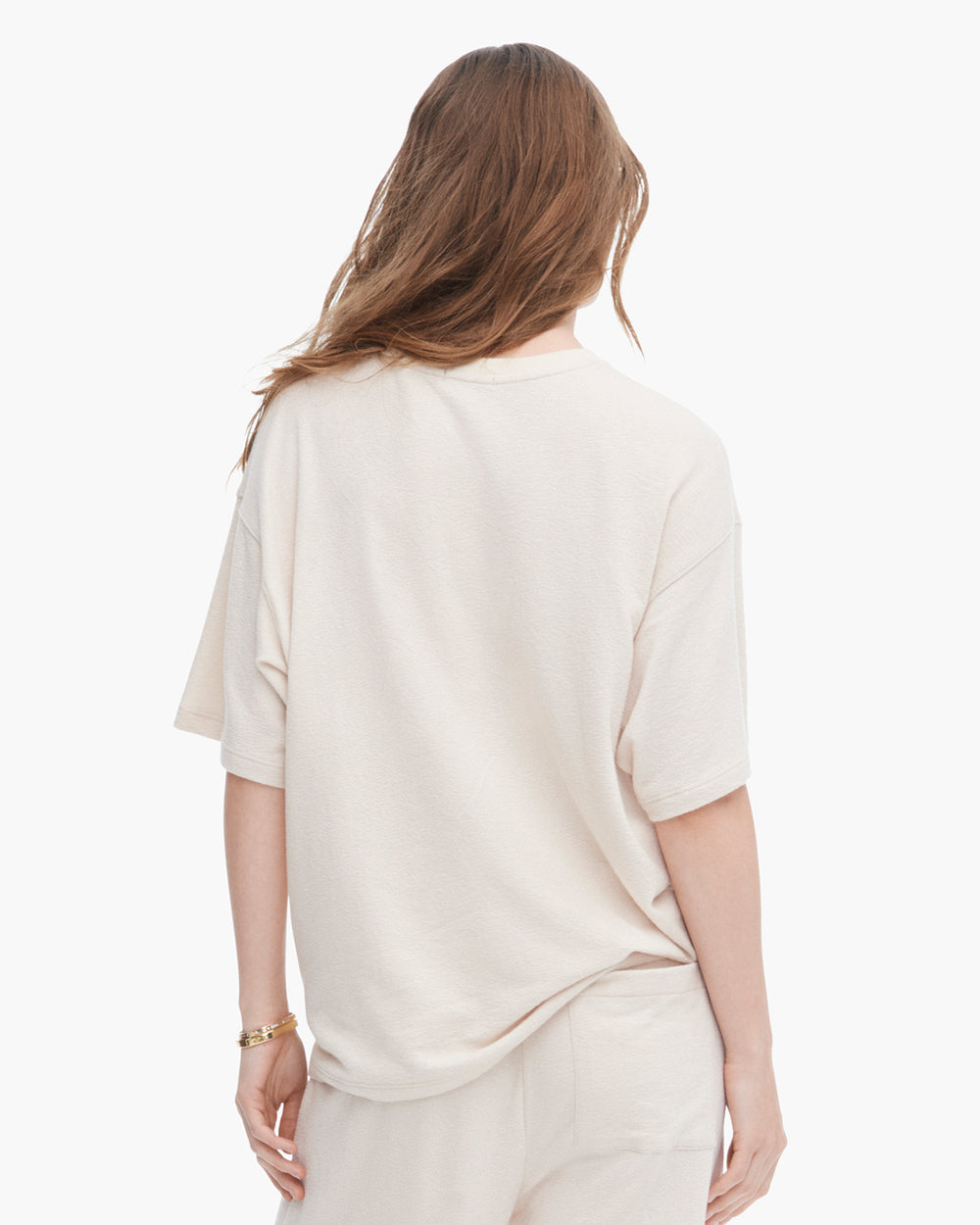 Loop Front Jersey Oversized Pocket Tee - Faded Dune