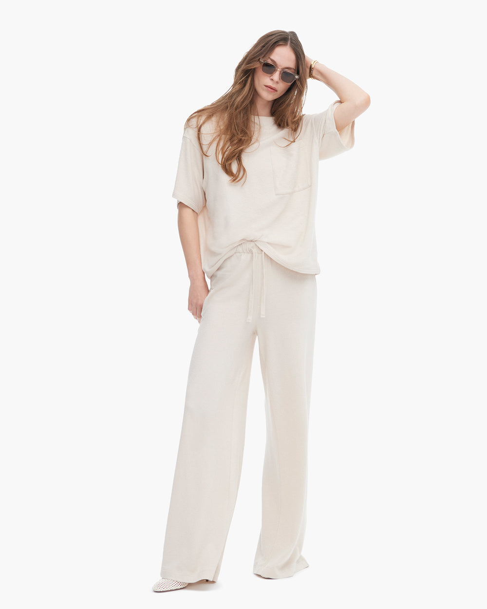 Loop Front Jersey Pull On Pant - Faded Dune