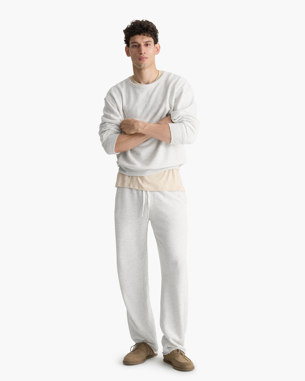 Donegal French Terry Sweatpants - Chalk