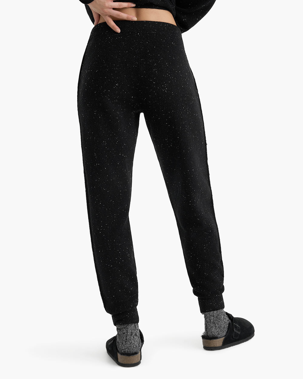 Donegal Cashmere Jogger - Black
