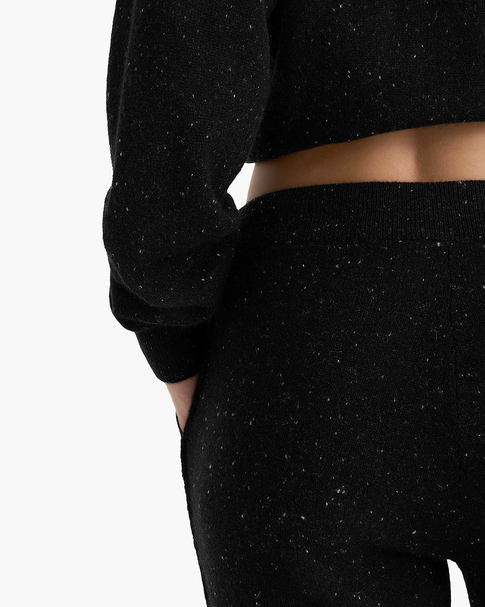 Donegal Cashmere Jogger - Black