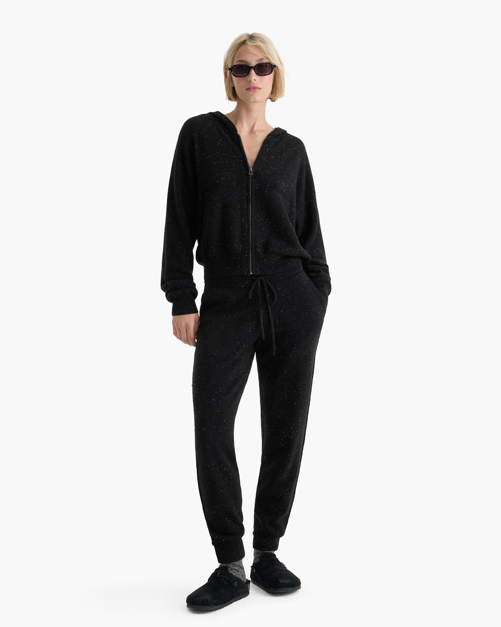 Donegal Cashmere Jogger - Black