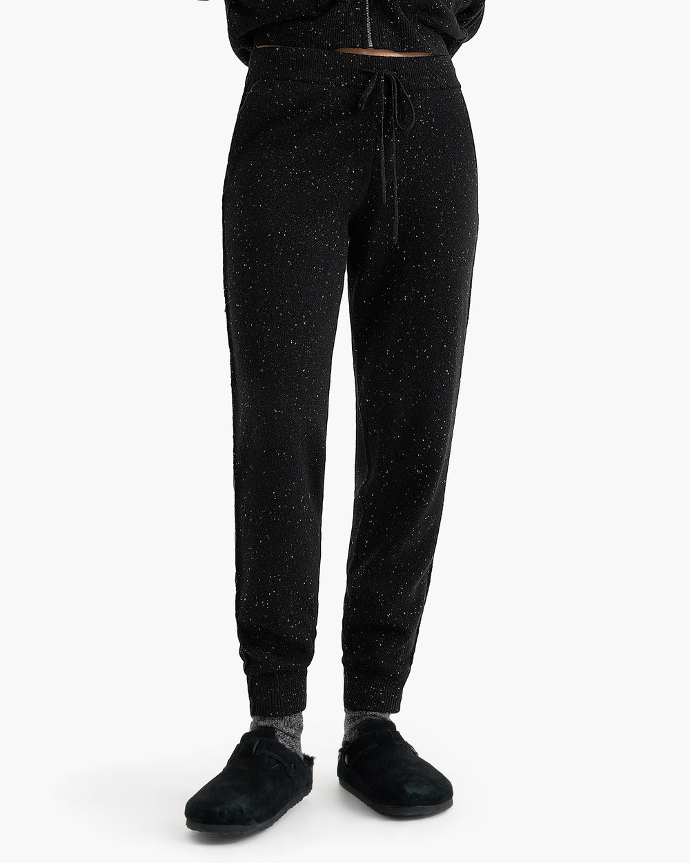 Donegal Cashmere Jogger - Black