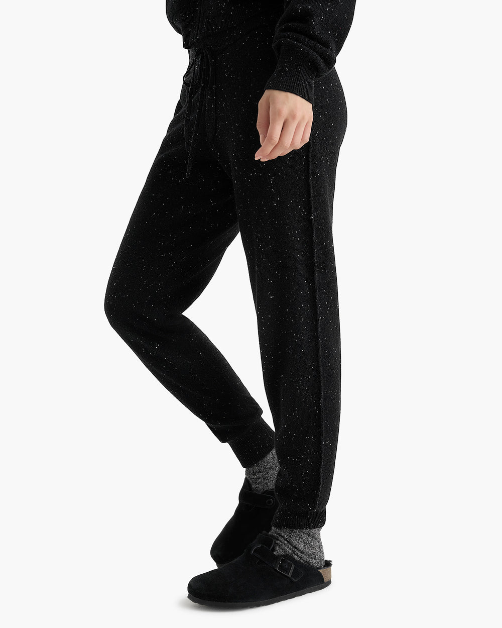 Donegal Cashmere Jogger - Black