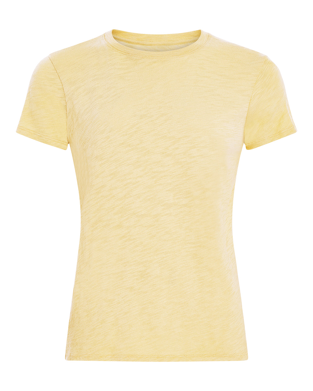Slub Jersey Schoolboy Crew Neck Tee - Sunflower