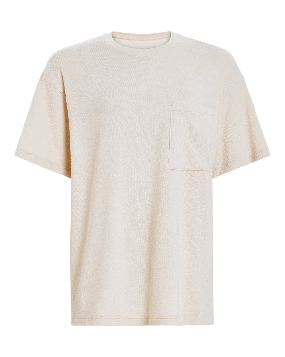 Loop Front Jersey Oversized Pocket Tee - Faded Dune