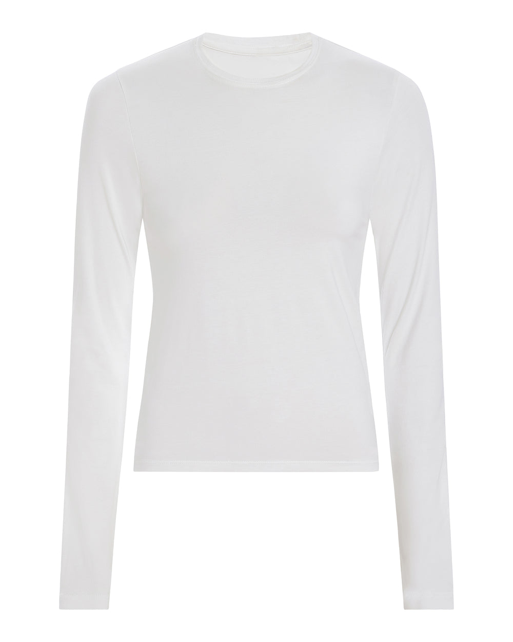 Pima Cotton Long Sleeve Baby Tee - White