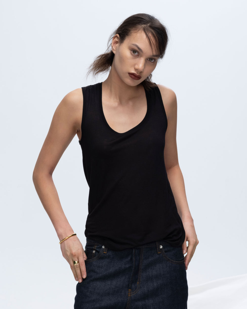Modal Sweetheart Tank - Black