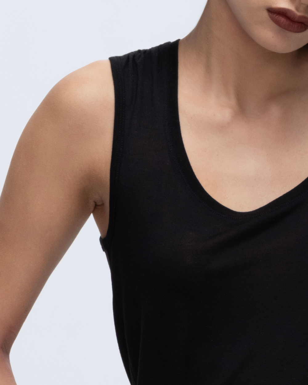 Modal Sweetheart Tank - Black