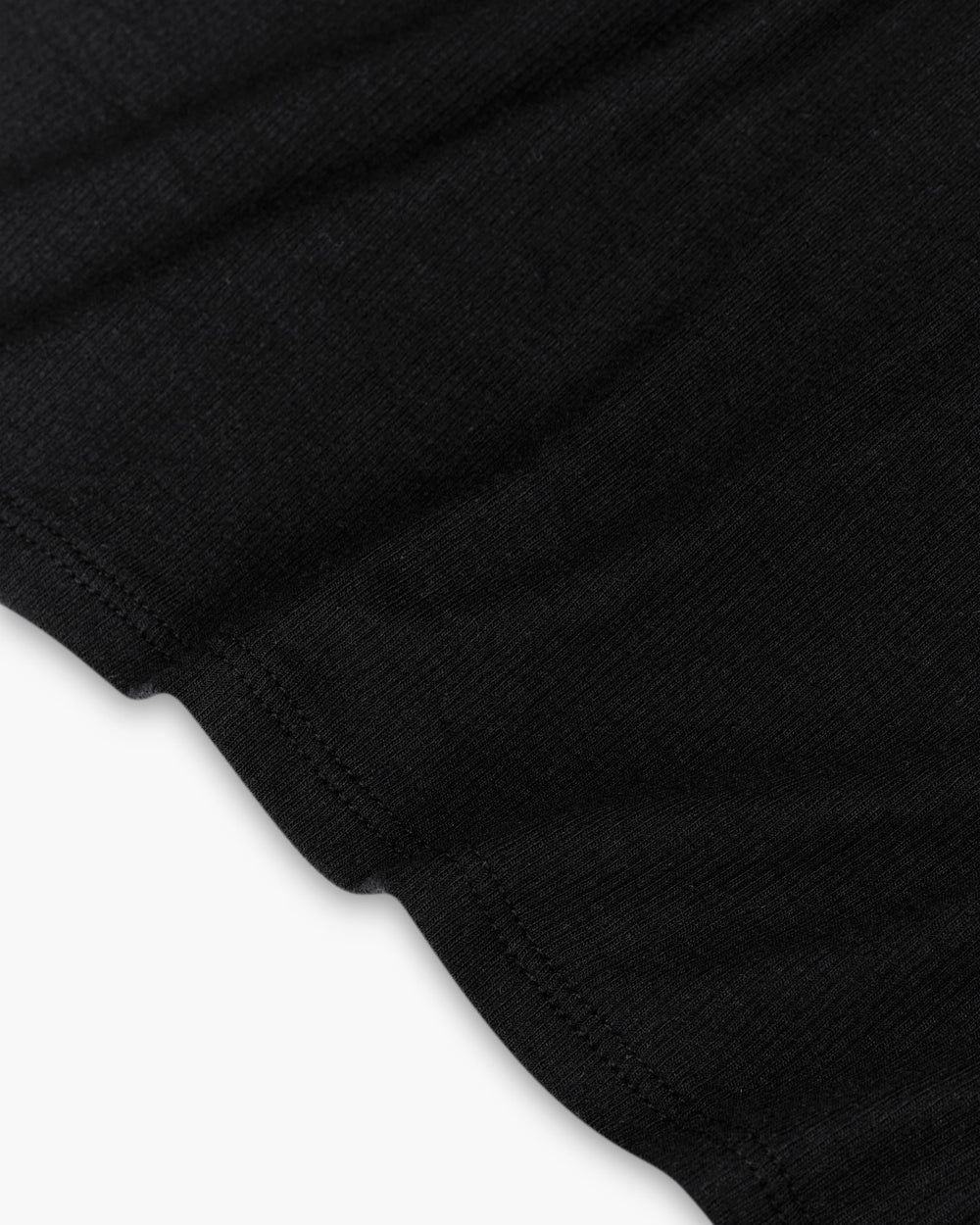Modal Rib Long Sleeve Crew - Black