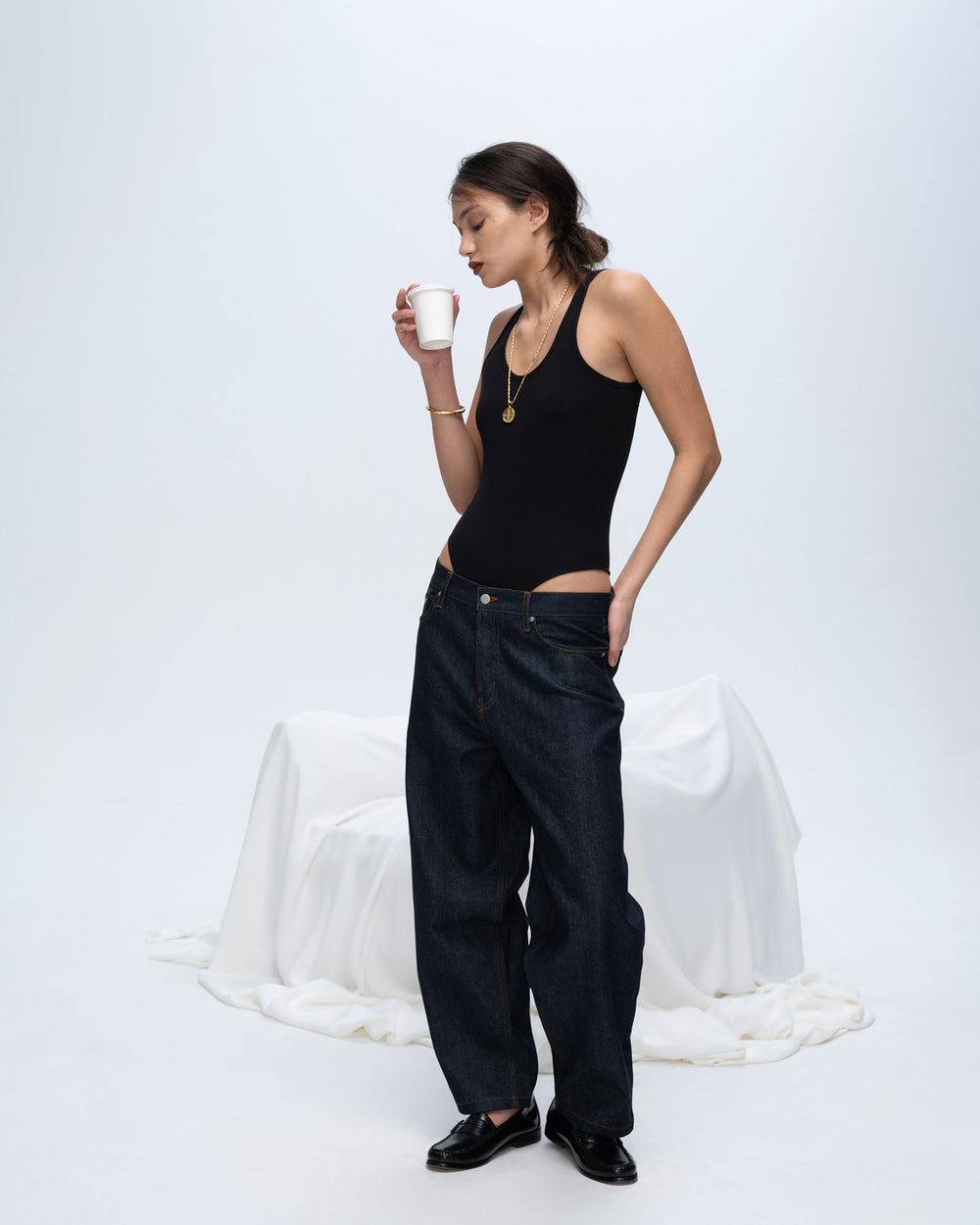 Modal Rib Bodysuit - Black