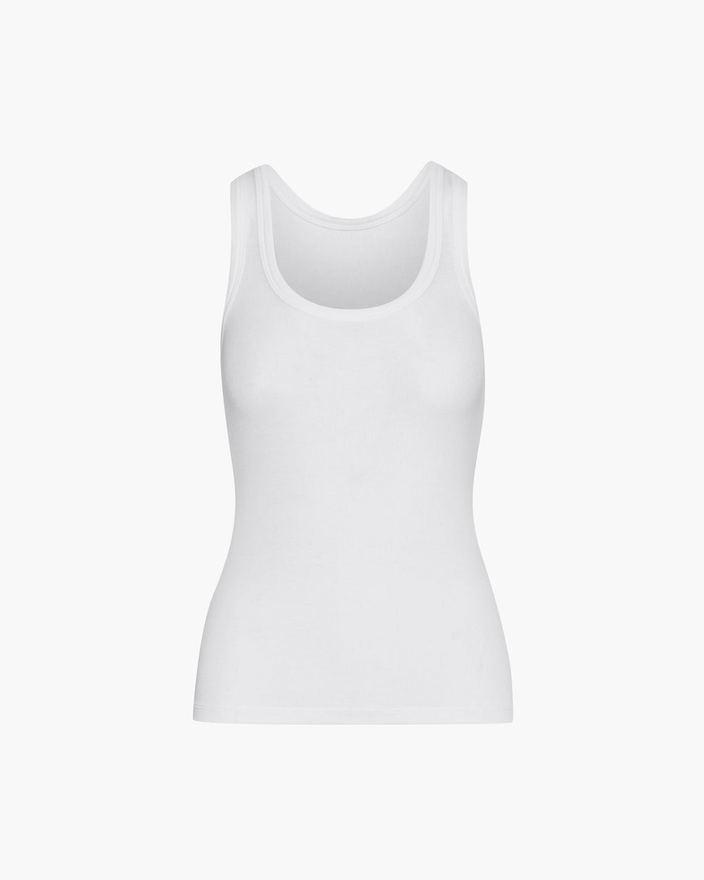 Modal Rib Boy Tank - White