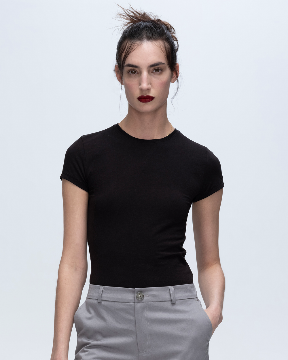 Pima Cotton Baby Tee - Black