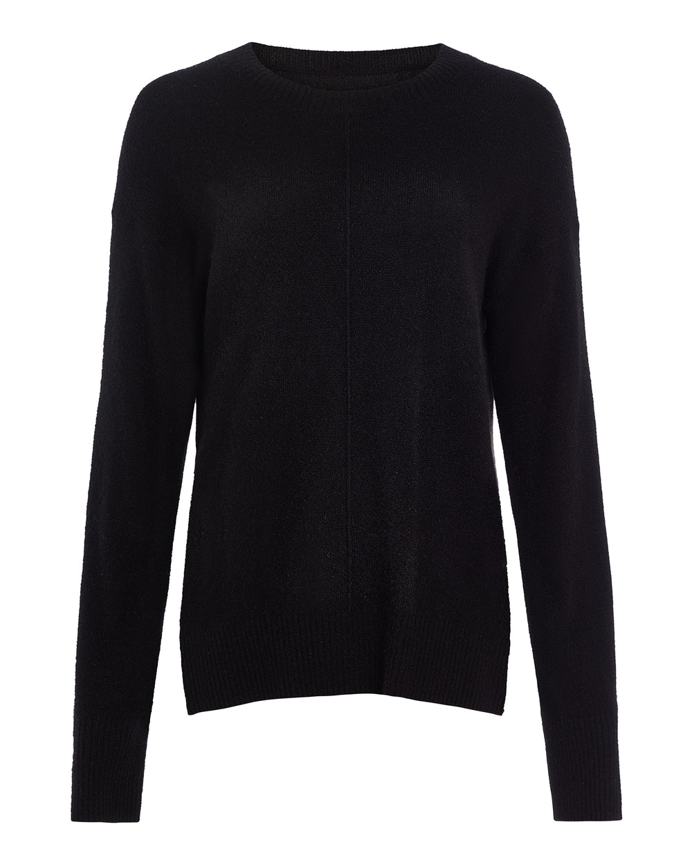Cashmere Crew Neck Sweater - Black