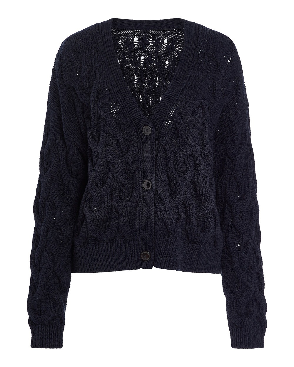Cotton Cashmere Air Cardigan - Midnight