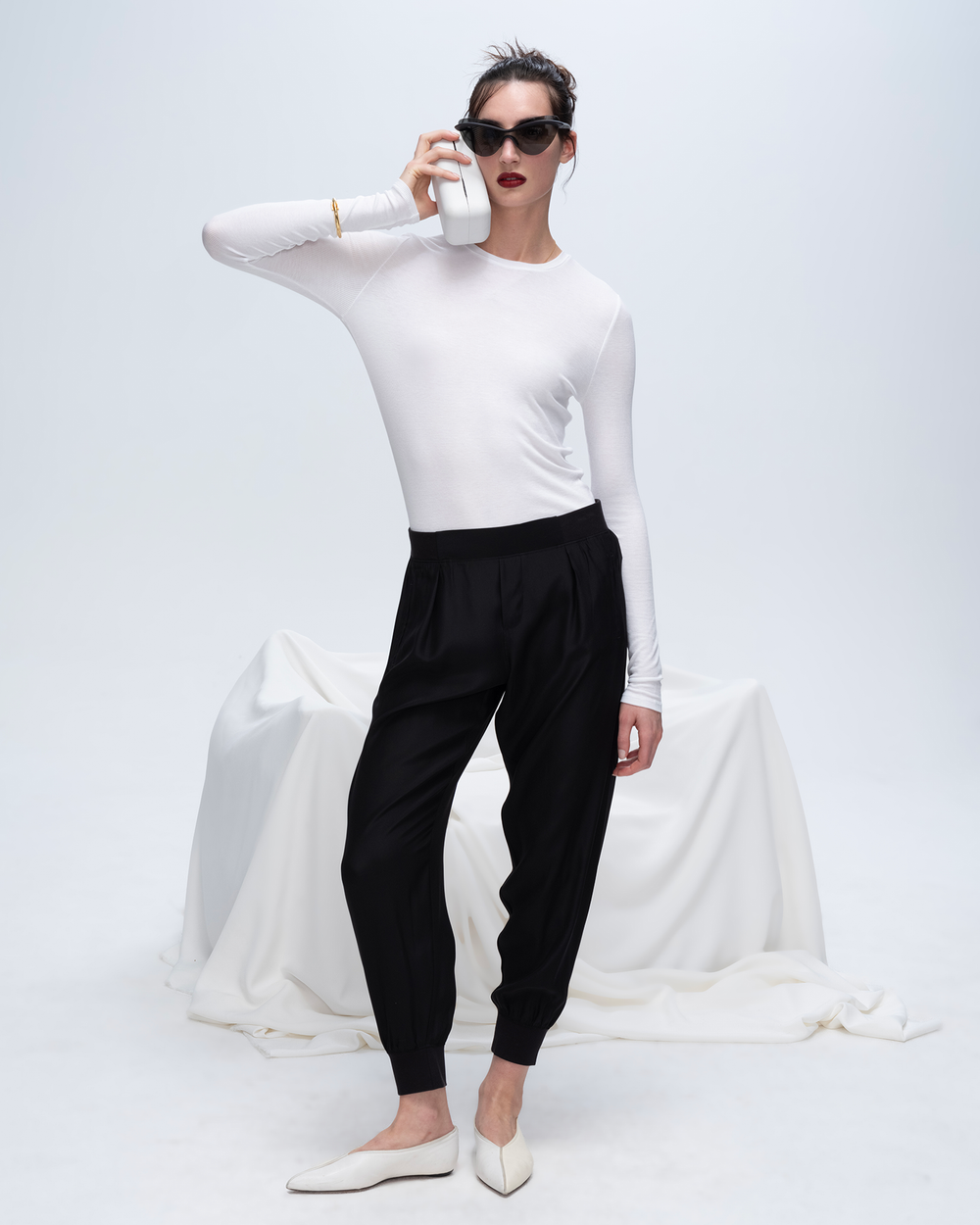 Silk Joggers - Black