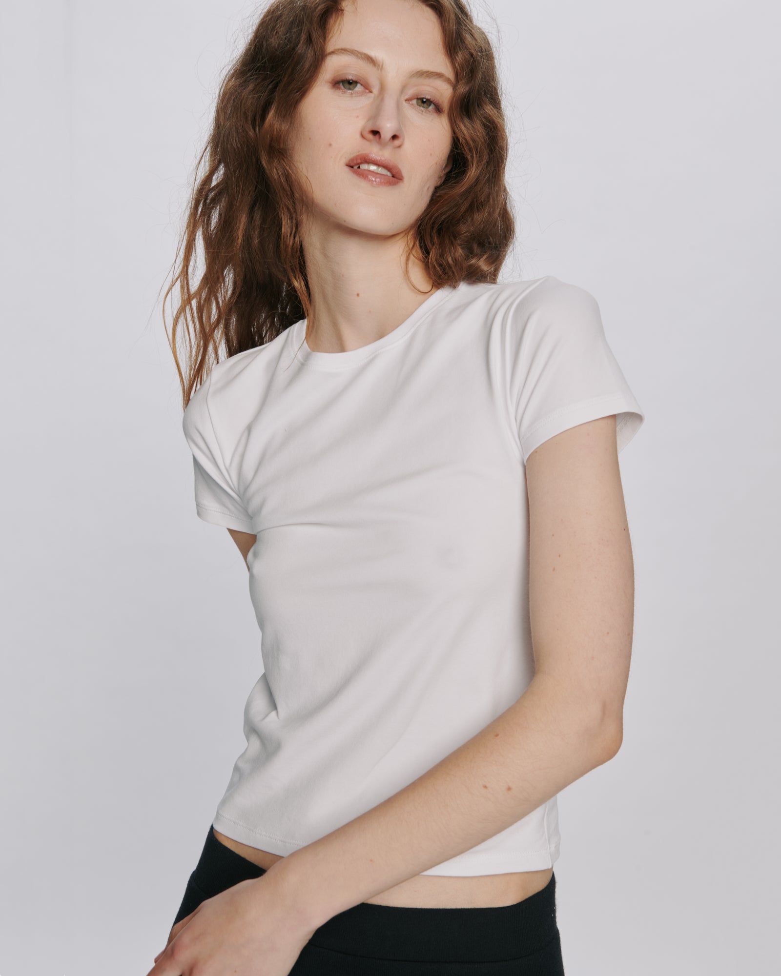 ATM Anthony Thomas Melillo Women's Pima Cotton Short Sleeve Baby