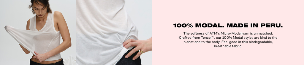 Modal Sweetheart Tank - Black banner displaying an enlarged fabric swatch