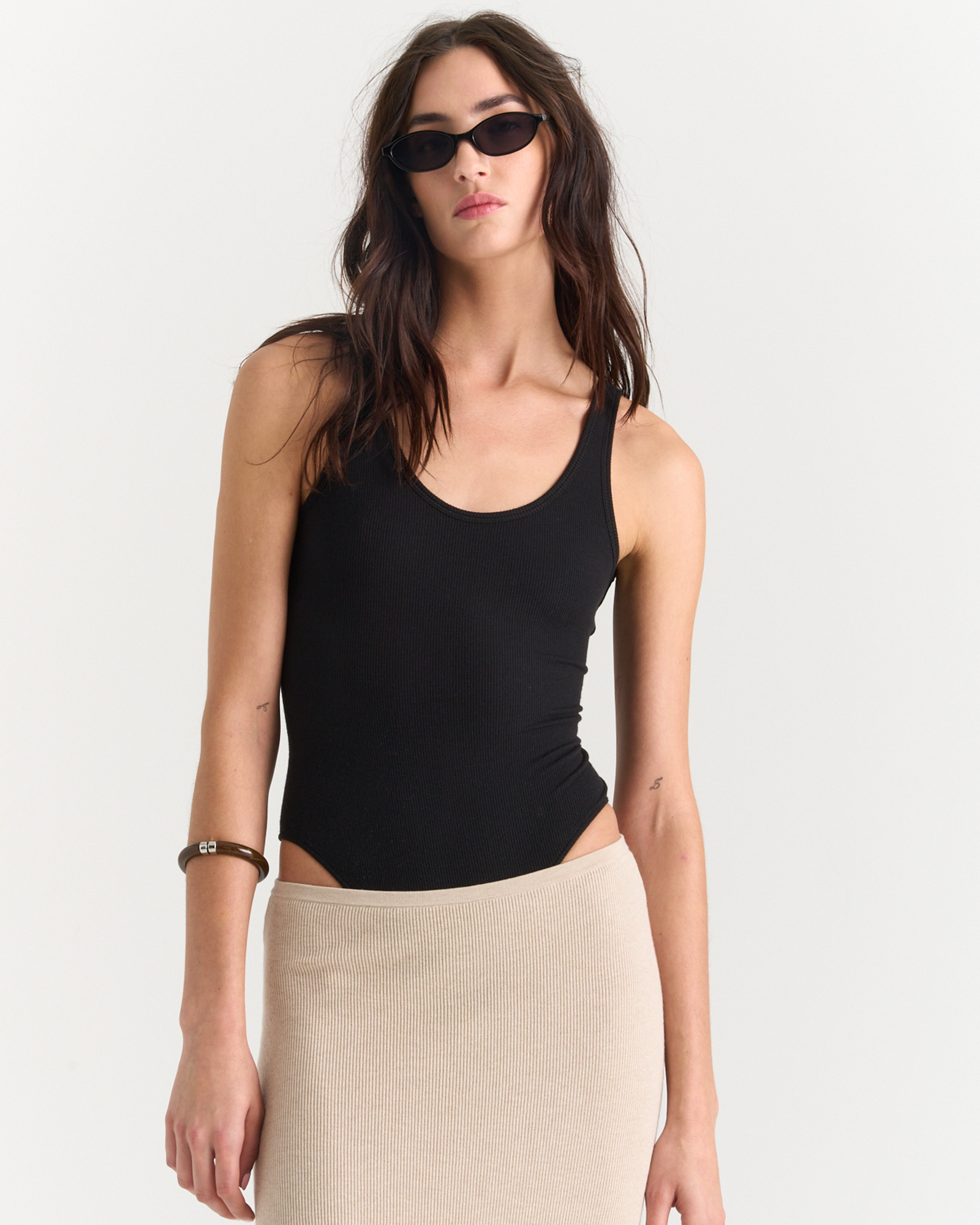 Modal Rib Bodysuit - Black – ATM Anthony Thomas Melillo
