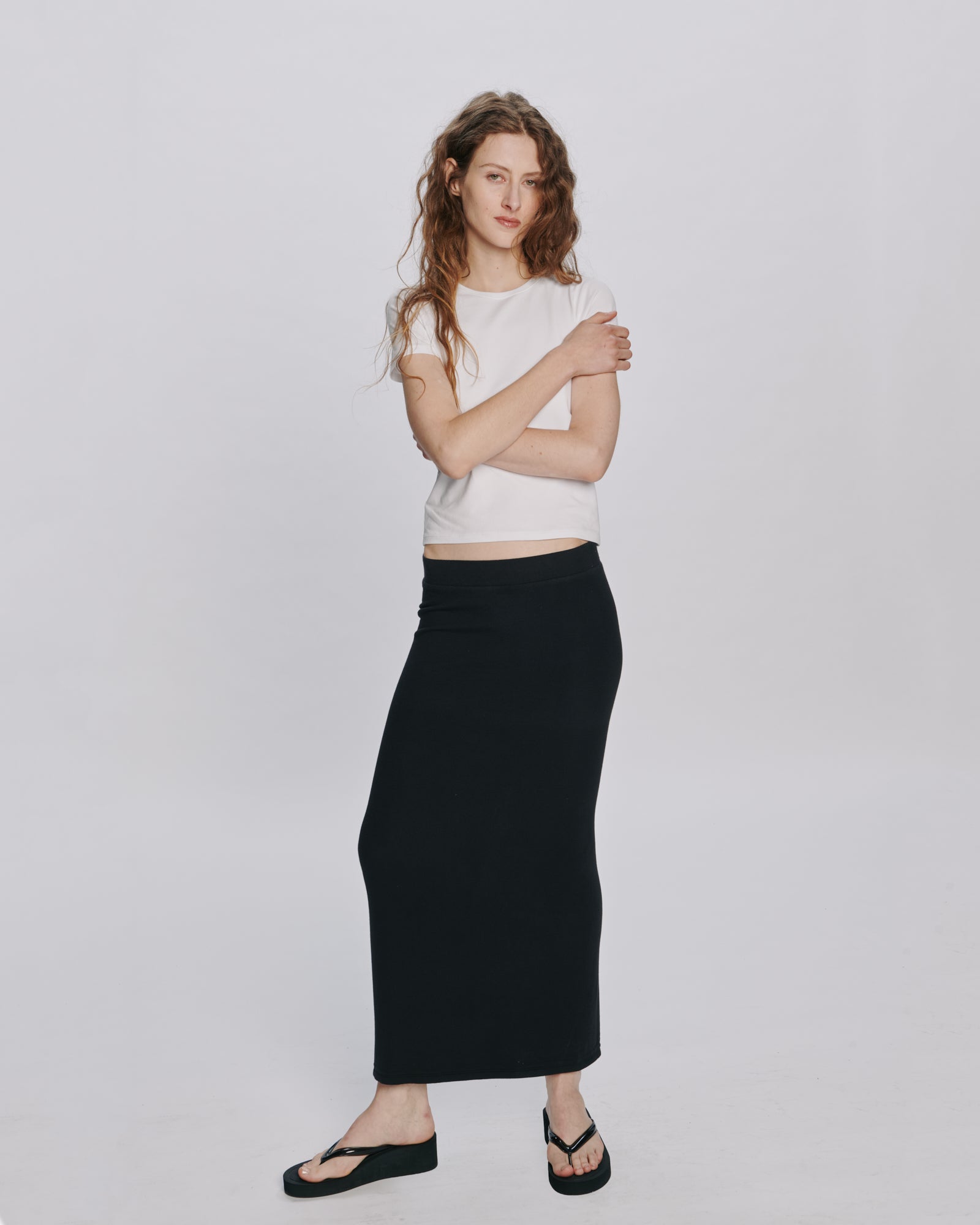 Modal Rib Skirt - Black – ATM Anthony Thomas Melillo