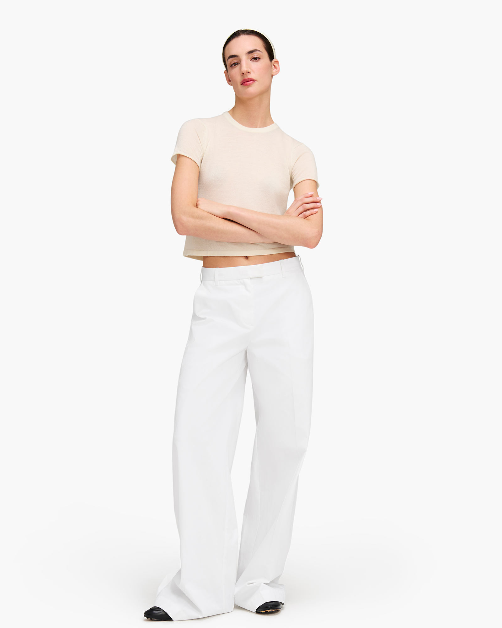 Cotton Twill Leigh Pant - White – ATM Anthony Thomas Melillo