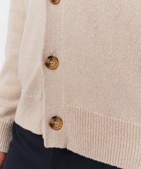 Almond Butter Linen Blend Jersey Cardigan | Men's Sweater by ATM Anthony Thomas Melillo