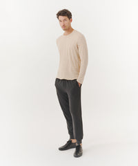 Beechwood Slub Jersey Long Sleeve Destroyed Wash Tee | Men's Cotton Long Sleeeve Tee by ATM Anthony Thomas Melillo