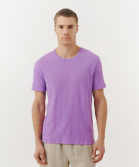 Bellflower Slub Jersey Crew Neck Tee | Men's Cotton Short Sleeeve Tee by ATM Anthony Thomas Melillo
