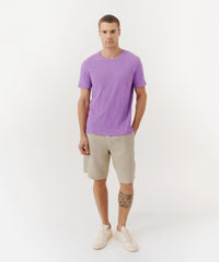 Bellflower Slub Jersey Crew Neck Tee | Men's Cotton Short Sleeeve Tee by ATM Anthony Thomas Melillo
