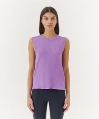 Bellflower Slub Jersey Sleeveless Schoolboy Tee | Women's Tank by ATM Anthony Thomas Melillo
