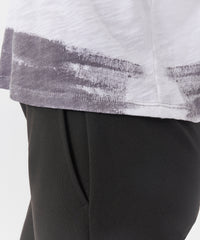 Slub Jersey Long Sleeve Crop Tee - Black Combo