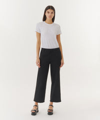 Black Cotton Twill Boyfriend Pant | Women's Pants by ATM Anthony Thomas Melillo