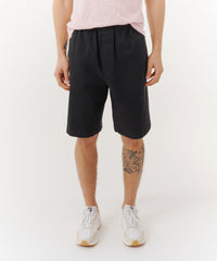 Black Cotton Twill Pull-On Shorts | Men's Shorts by ATM Anthony Thomas Melillo