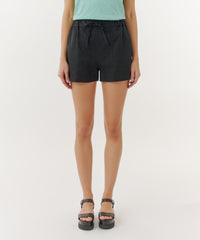 Black Linen Shorts | Women's Shorts by ATM Anthony Thomas Melillo
