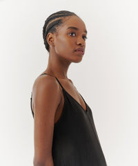 Black Slub Jersey Tank Maxi Dress | Women's Dress by ATM Anthony Thomas Melillo