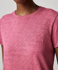Boysenberry Slub Jersey Schoolboy Short Sleeve Crew Neck Tee | Women's Cotton Short Sleeve Tee by ATM Anthony Thomas Melillo