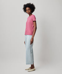 Boysenberry Slub Jersey Schoolboy Short Sleeve Crew Neck Tee | Women's Cotton Short Sleeve Tee by ATM Anthony Thomas Melillo