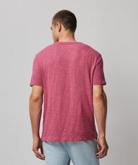 Boysenberry Slub Jersey Short Sleeve Crew Neck Tee - Boysenberry | Men's Cotton Short Sleeve Tee by ATM Anthony Thomas Melillo