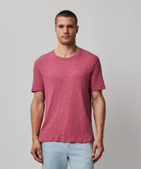 Boysenberry Slub Jersey Short Sleeve Crew Neck Tee - Boysenberry | Men's Cotton Short Sleeve Tee by ATM Anthony Thomas Melillo