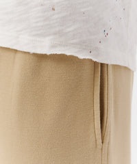 Chalk Multi Slub Jersey Destroyed Wash Henley | Men's Cotton Long Sleeve Tee by ATM Anthony Thomas Melillo