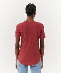 Chimney Slub Jersey Classic V-Neck Tee | Women's Cotton Short Sleeve Tee by ATM Anthony Thomas Melillo