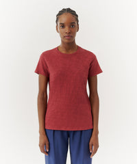 Chimney Slub Jersey Schoolboy Crew Neck Tee | Women's Cotton Short Sleeve Tee by ATM Anthony Thomas Melillo