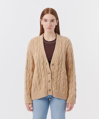 Clay Boucle Cable Cardigan | Women's Dress by ATM Anthony Thomas Melillo